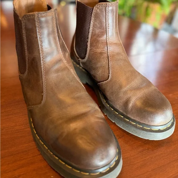 Dr. Martens Brown Leather Chelsea Boots - Picture 2 of 6